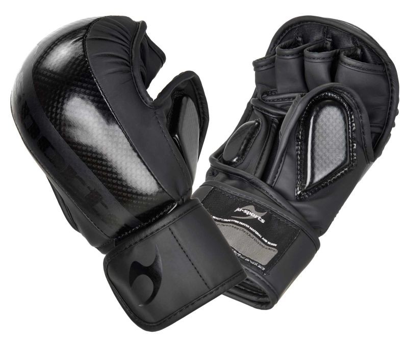 MMA-/allround-sparringhandschoen voor kinderen Carbon Assassin zwart