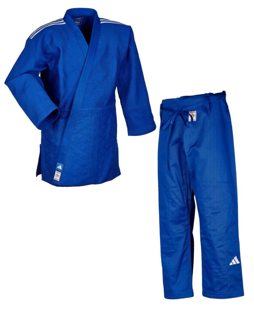 adidas judopak CHAMPION III IJF - Model 1 JIJFB blauw/witte strepen