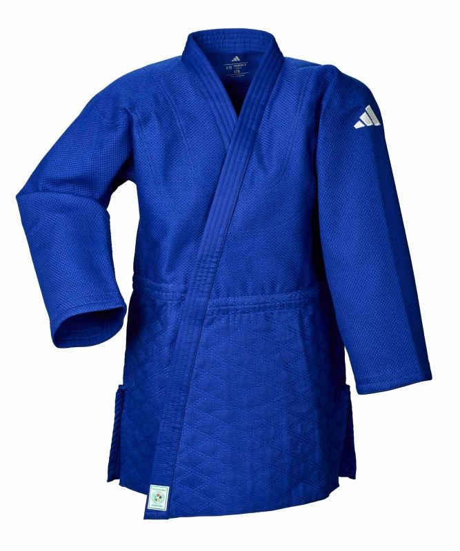adidas judojas CHAMPION III IJF - Model 2 JIJFB3-LJ blauw, alleen met logo