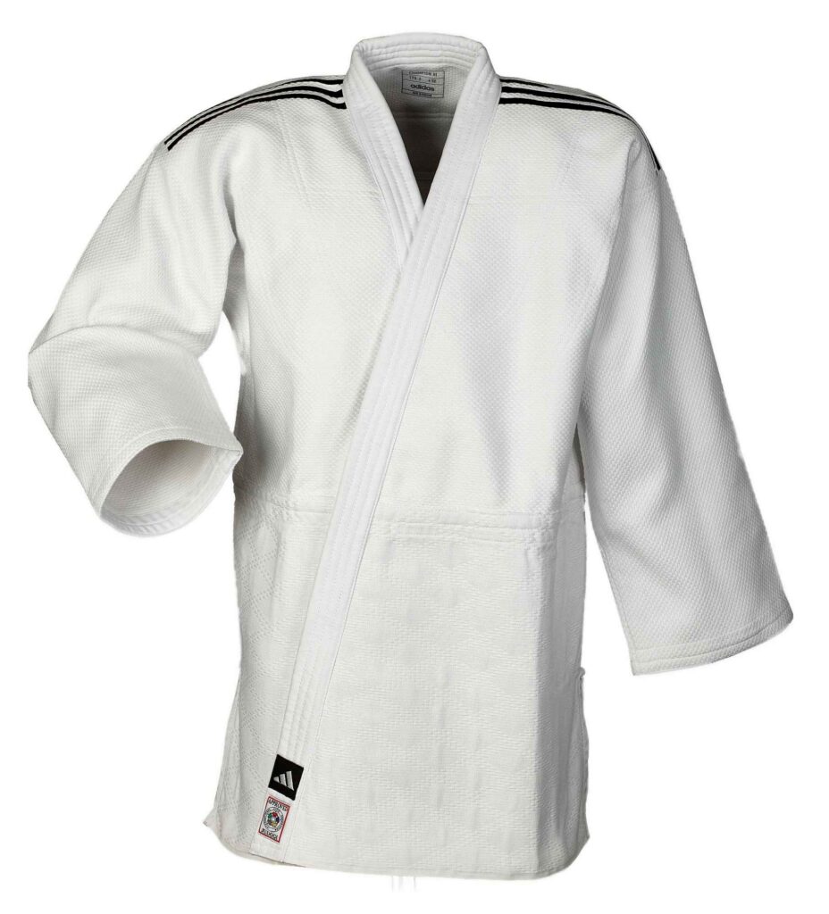 adidas judojas CHAMPION III IJF - Model 1 JIJFS-JAC wit/zwarte strepen
