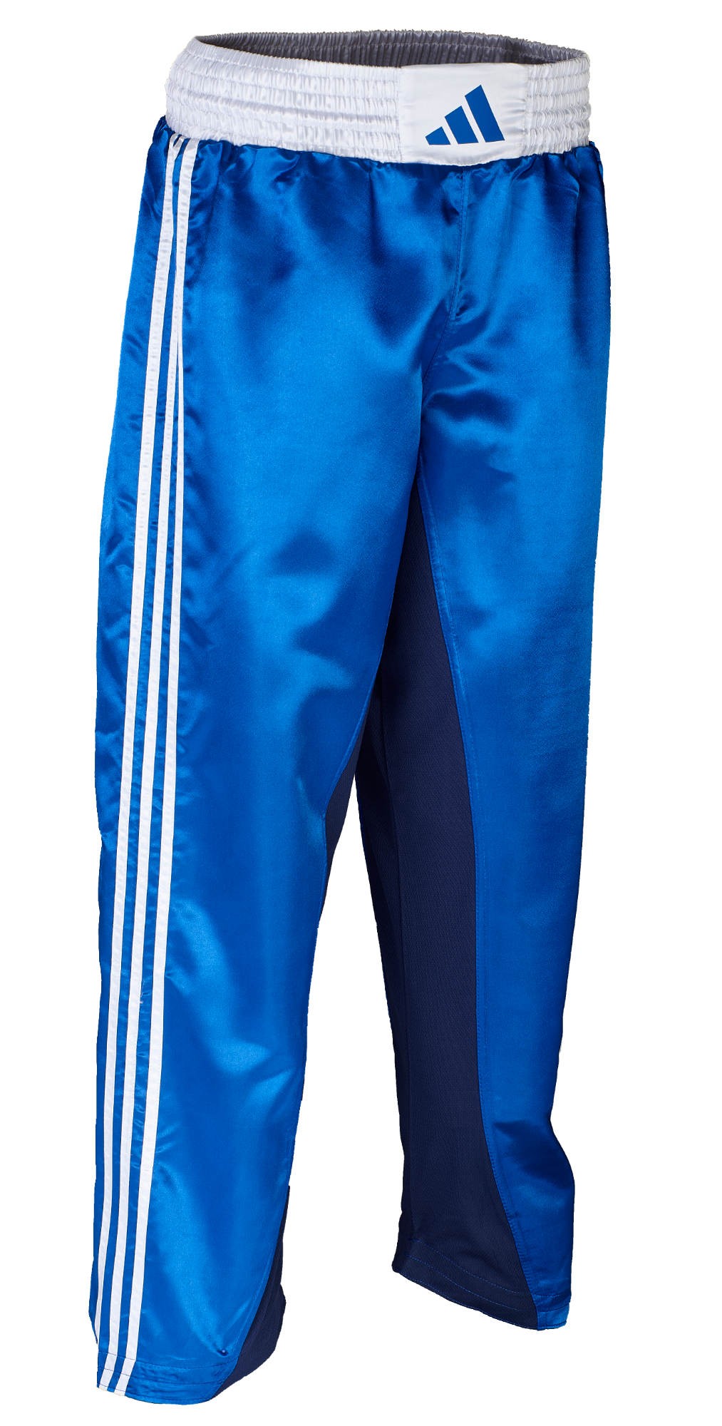 adidas kickboxbroek blauw/wit, adiKBUN100T