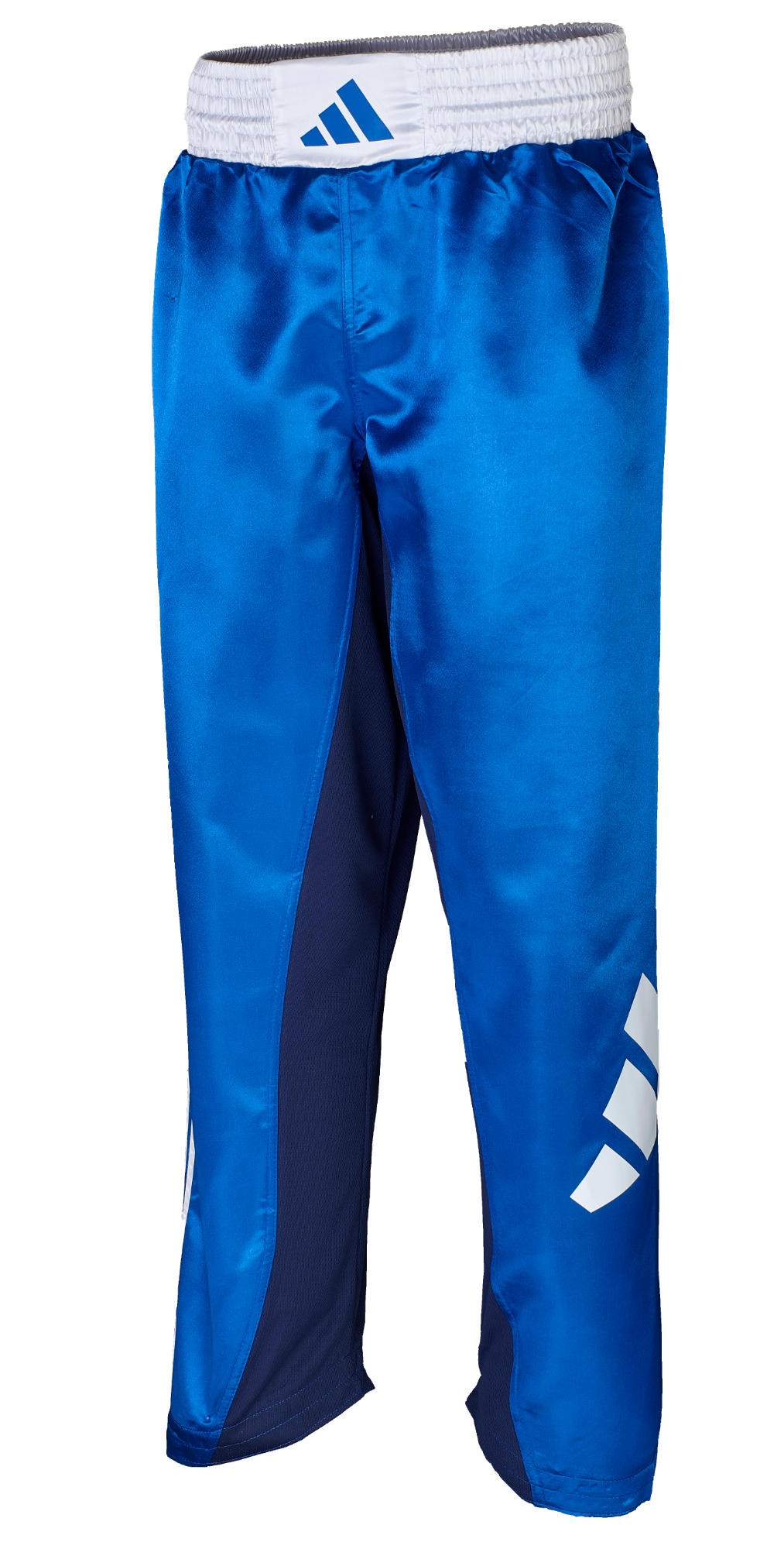 adidas kickboxbroek blauw/wit, adiKBUN100T