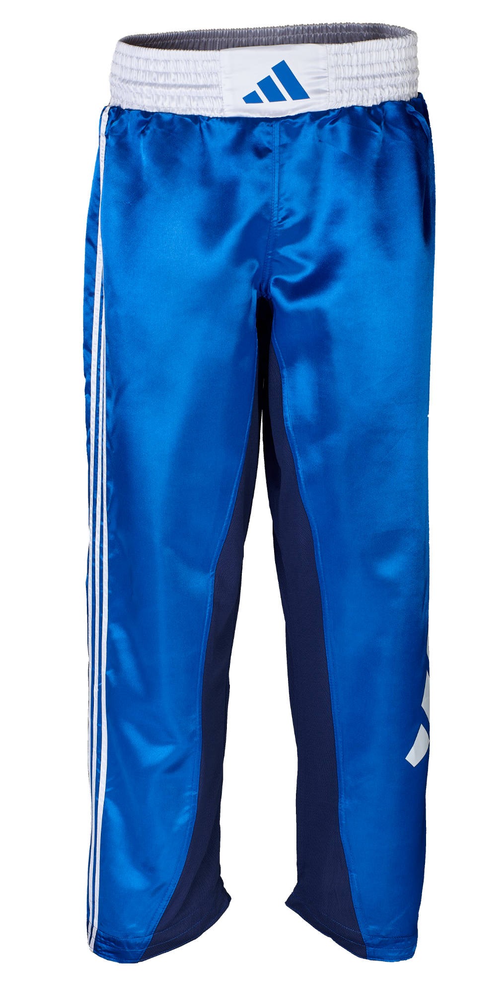 adidas kickboxbroek blauw/wit, adiKBUN100T