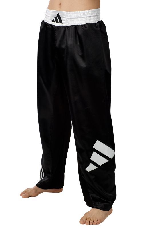 adidas kickboxbroek zwart/wit, adiKBUN100T