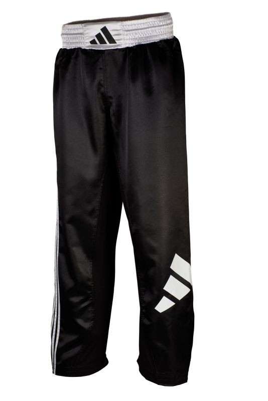 adidas kickboxbroek zwart/wit, adiKBUN100T