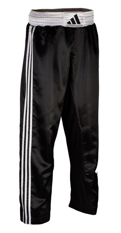 adidas kickboxbroek zwart/wit, adiKBUN100T