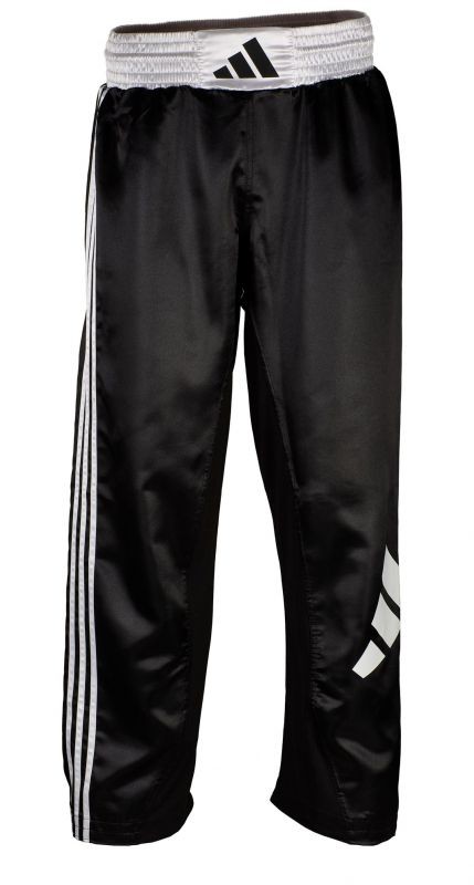 adidas kickboxbroek zwart/wit, adiKBUN100T