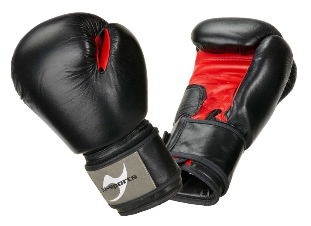 Bokshandschoenen Classic zwart/rood