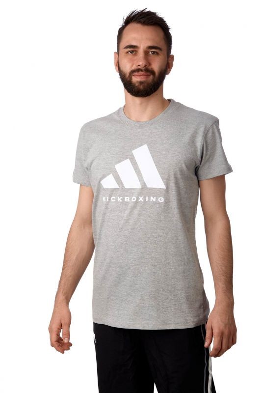 adidas Community Graphic T-shirt Kickboxing grijs adiCLTS24-KB