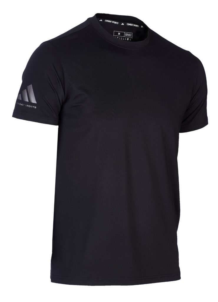 adidas promotie-T-shirt lichtzwart/grijs, adiTSG2V2CS