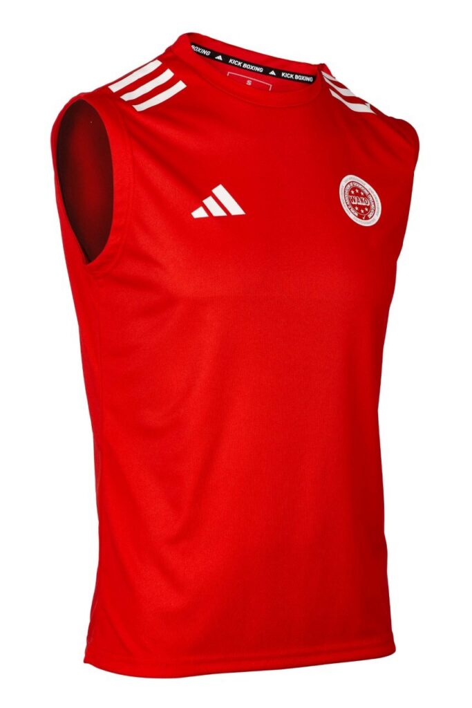 adidas Kickbox mouwloos shirt Kick Light rood, adiWAKOST1