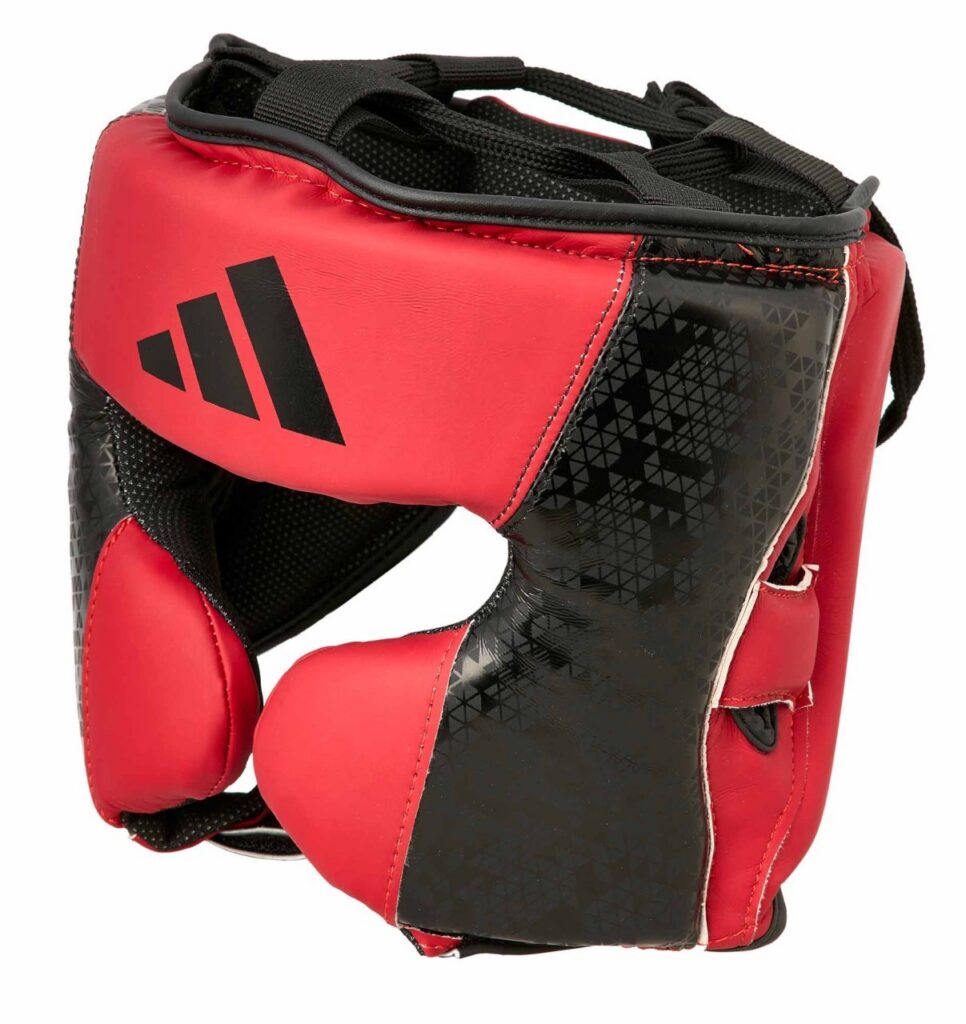 adidas hoofdbescherming Combat 50 rood/zwart, adiC50HG