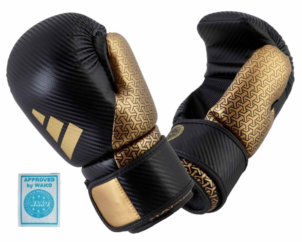 adidas Pro Point Fighter-handschoenen zwart/goud, adiKBPF300