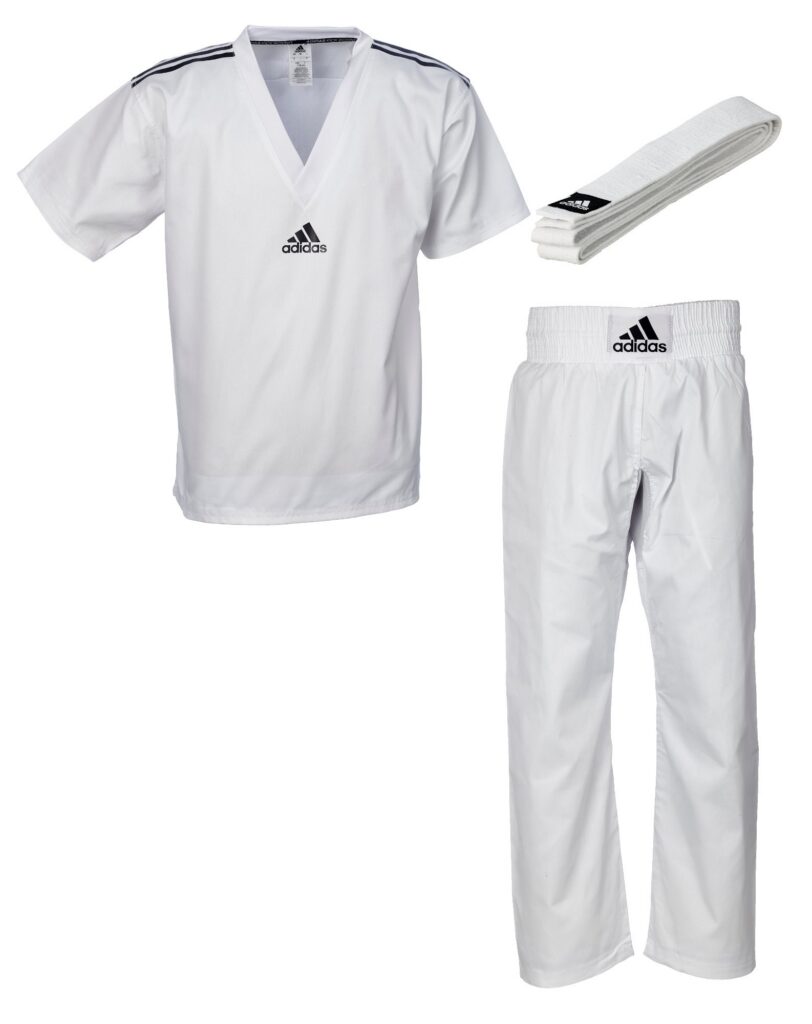 adidas Kickbox-uniform "Club" wit, adiKBUN20