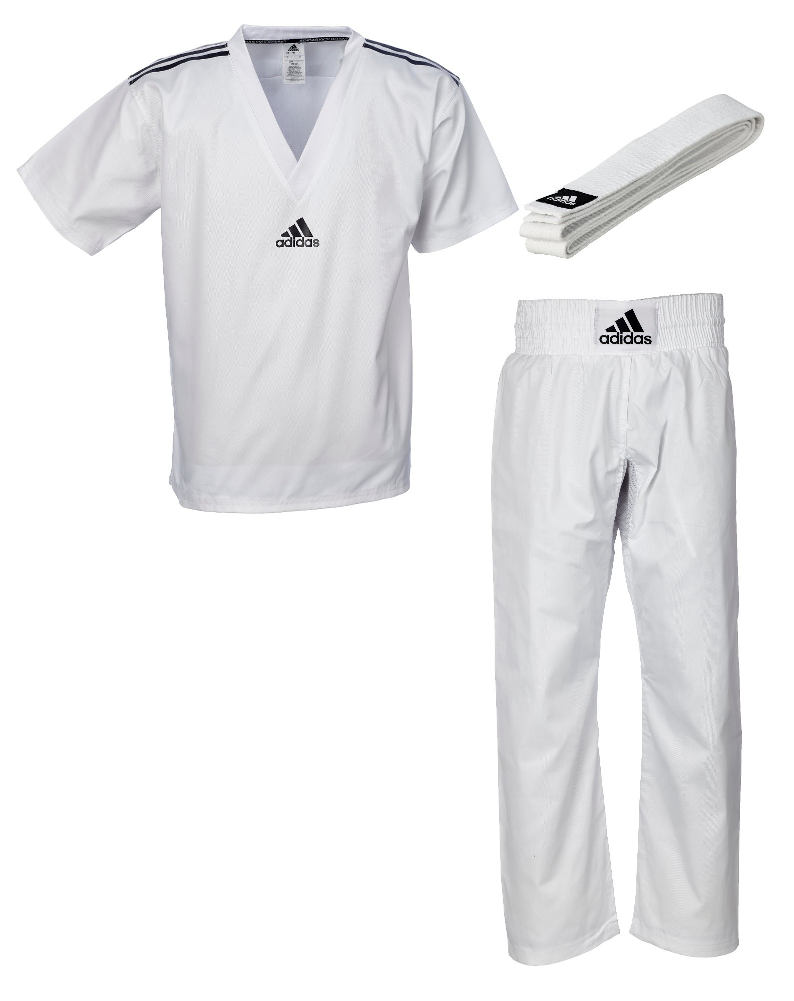 adidas Kickbox-uniform "Club" wit, adiKBUN20