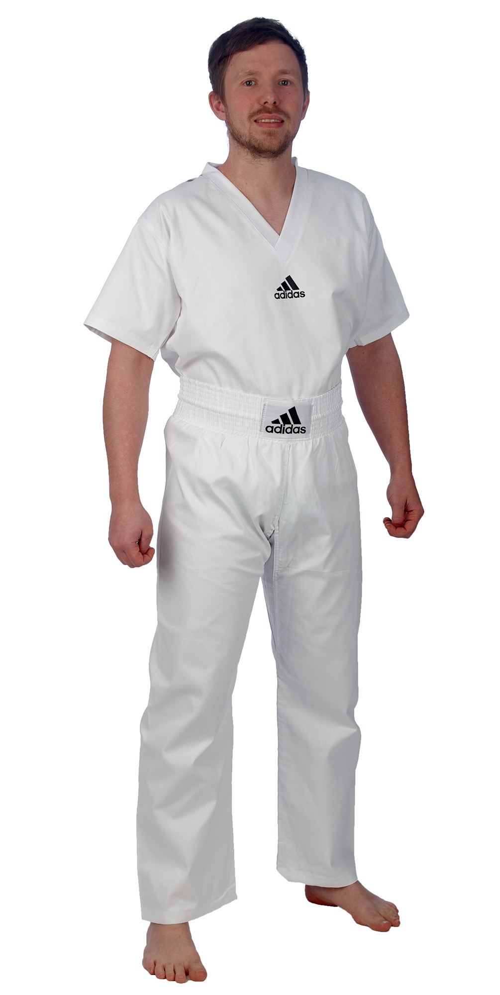 adidas Kickbox-uniform "Club" wit, adiKBUN20