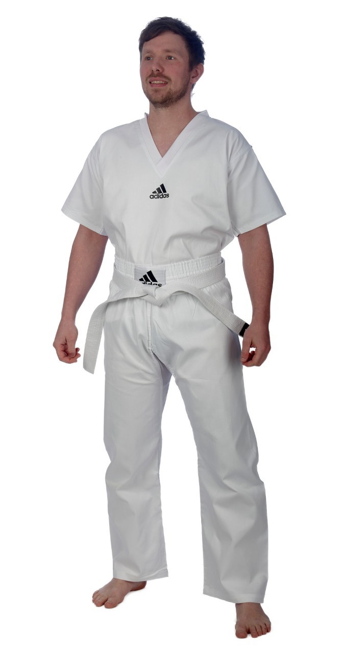 adidas Kickbox-uniform "Club" wit, adiKBUN20