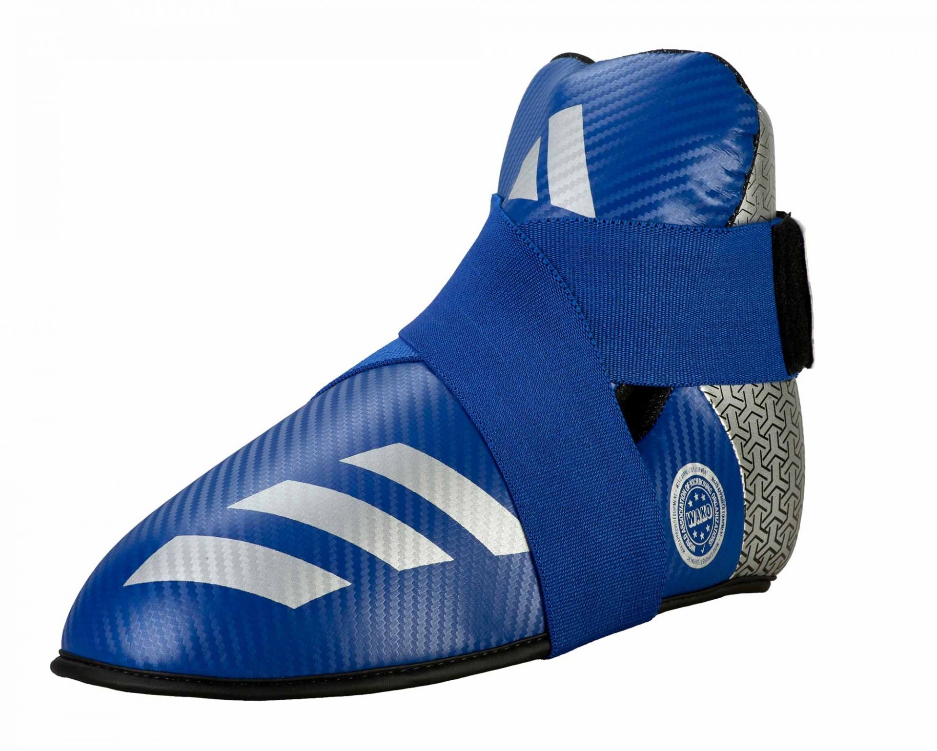 adidas Pro Kickboxing voetbescherming blauw/zilver, adiKBB300HD
