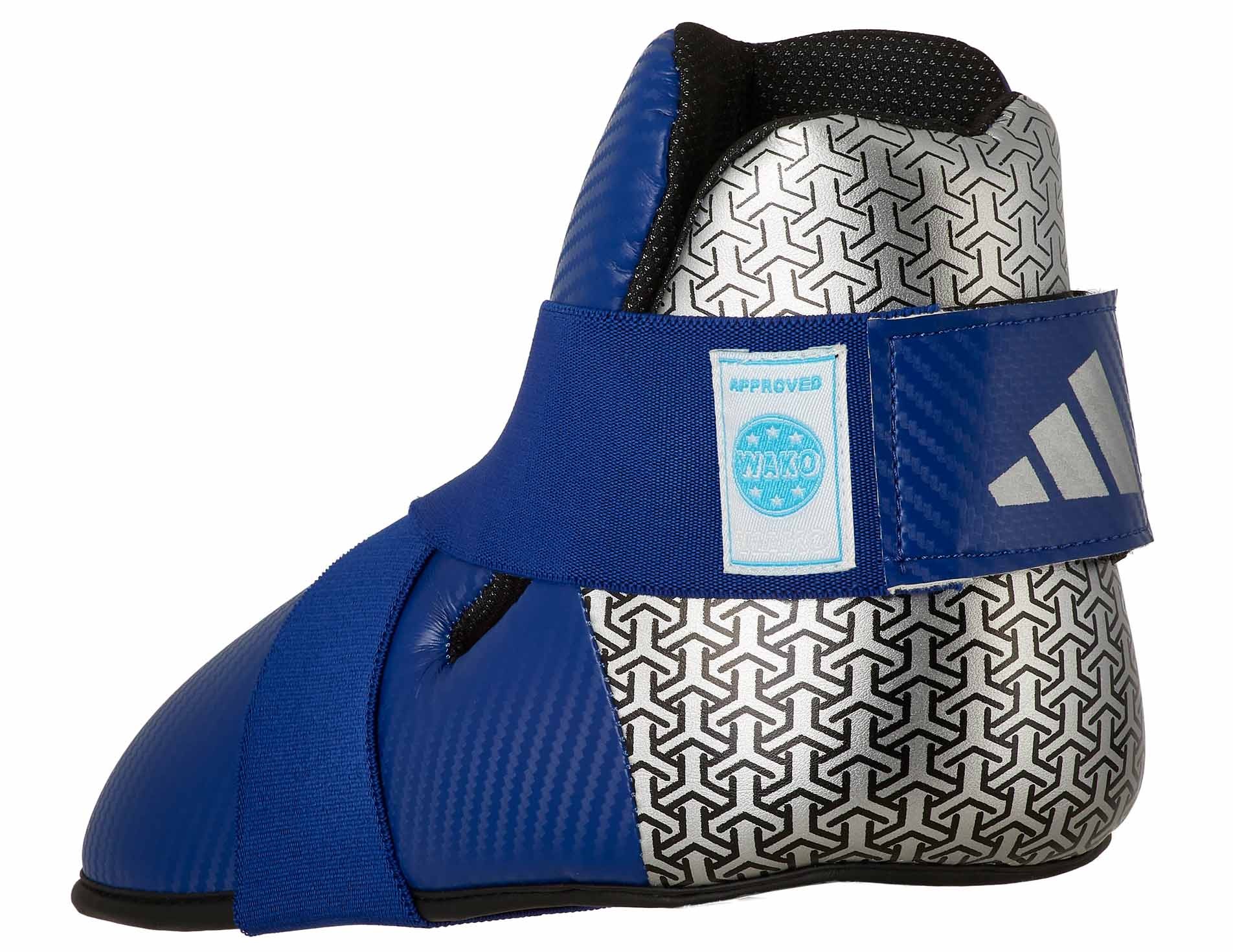 adidas Pro Kickboxing voetbescherming blauw/zilver, adiKBB300HD