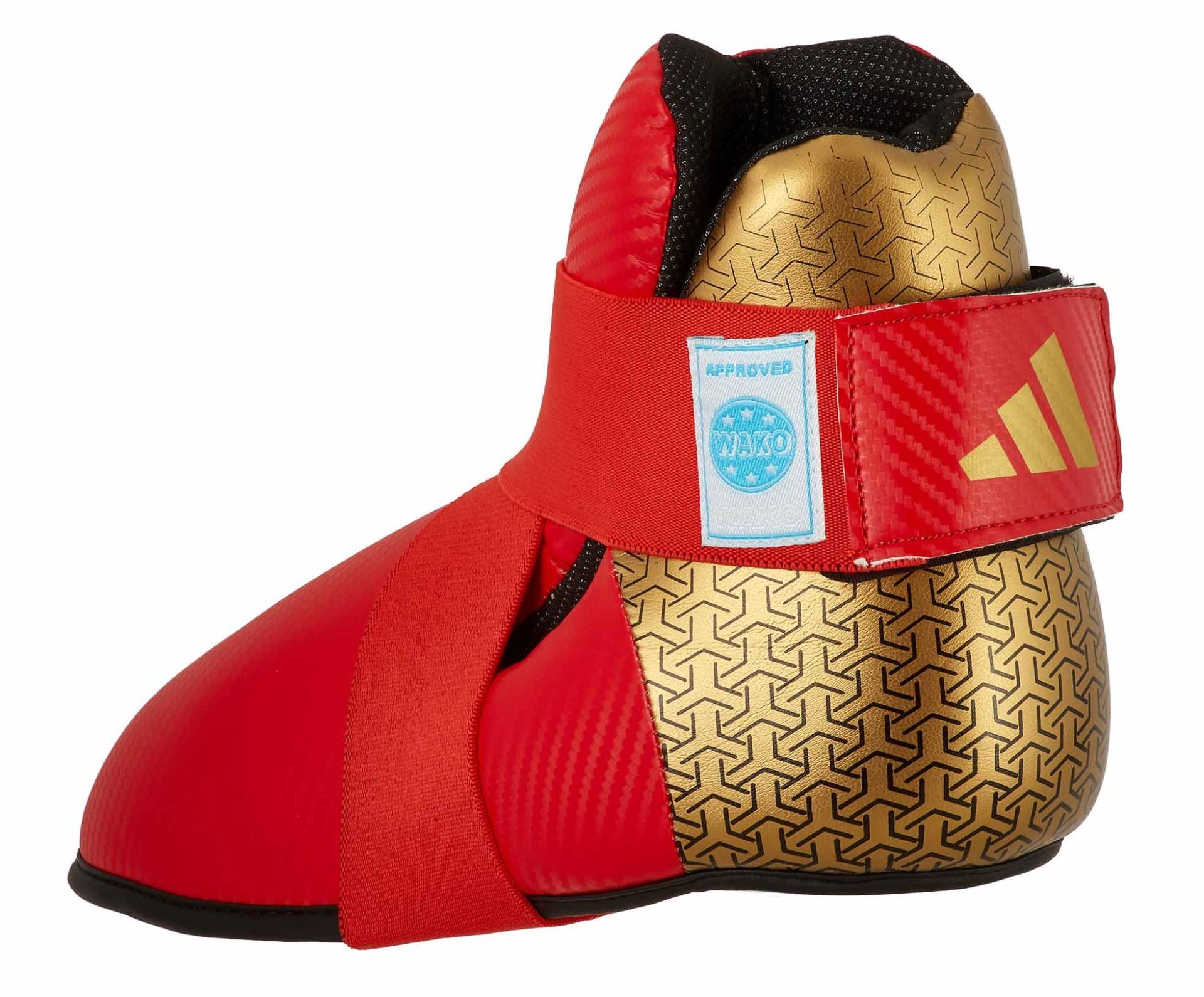 adidas Pro Kickboxing voetbescherming rood/goud, adiKBB300HD