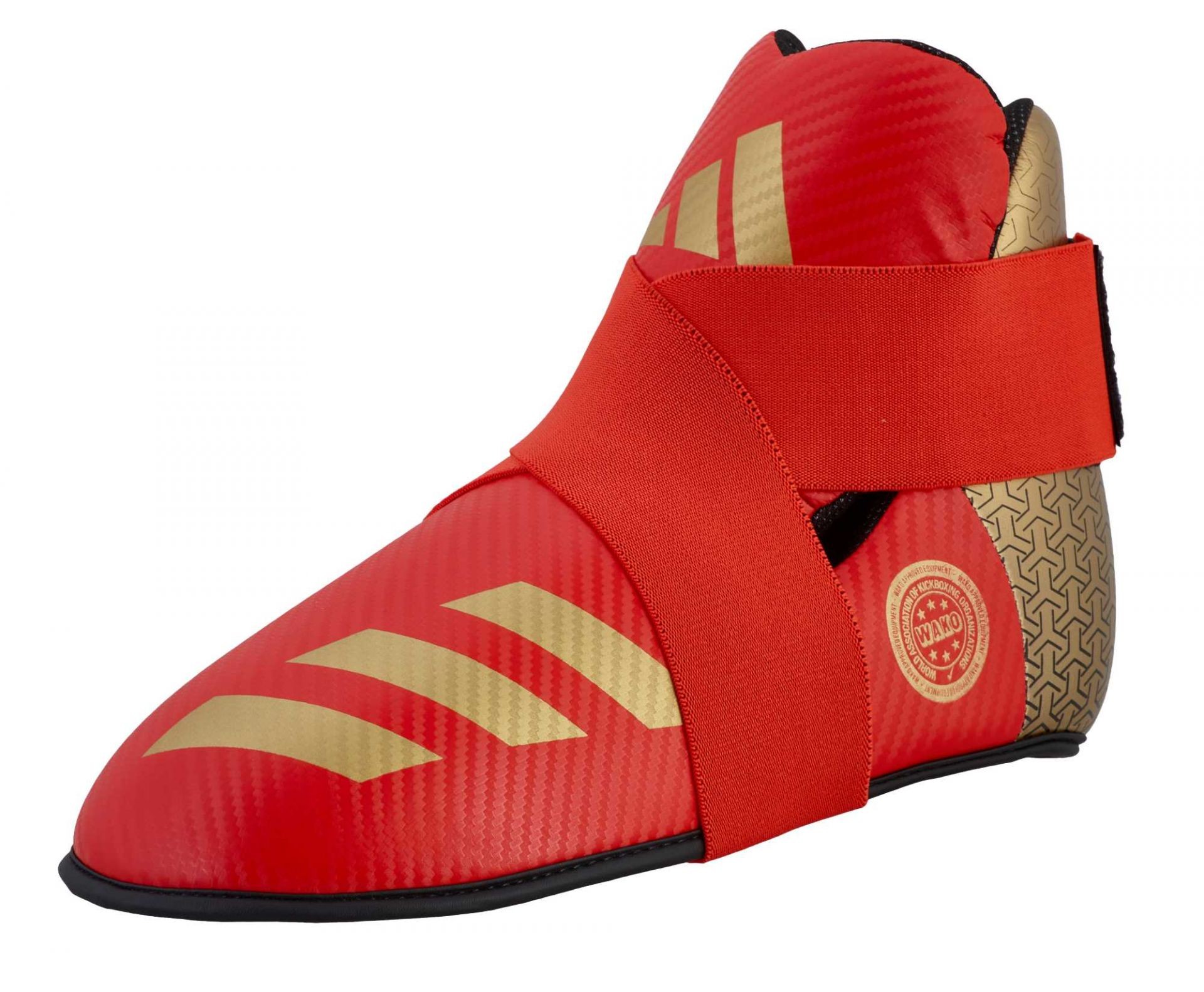 adidas Pro Kickboxing voetbescherming rood/goud, adiKBB300HD