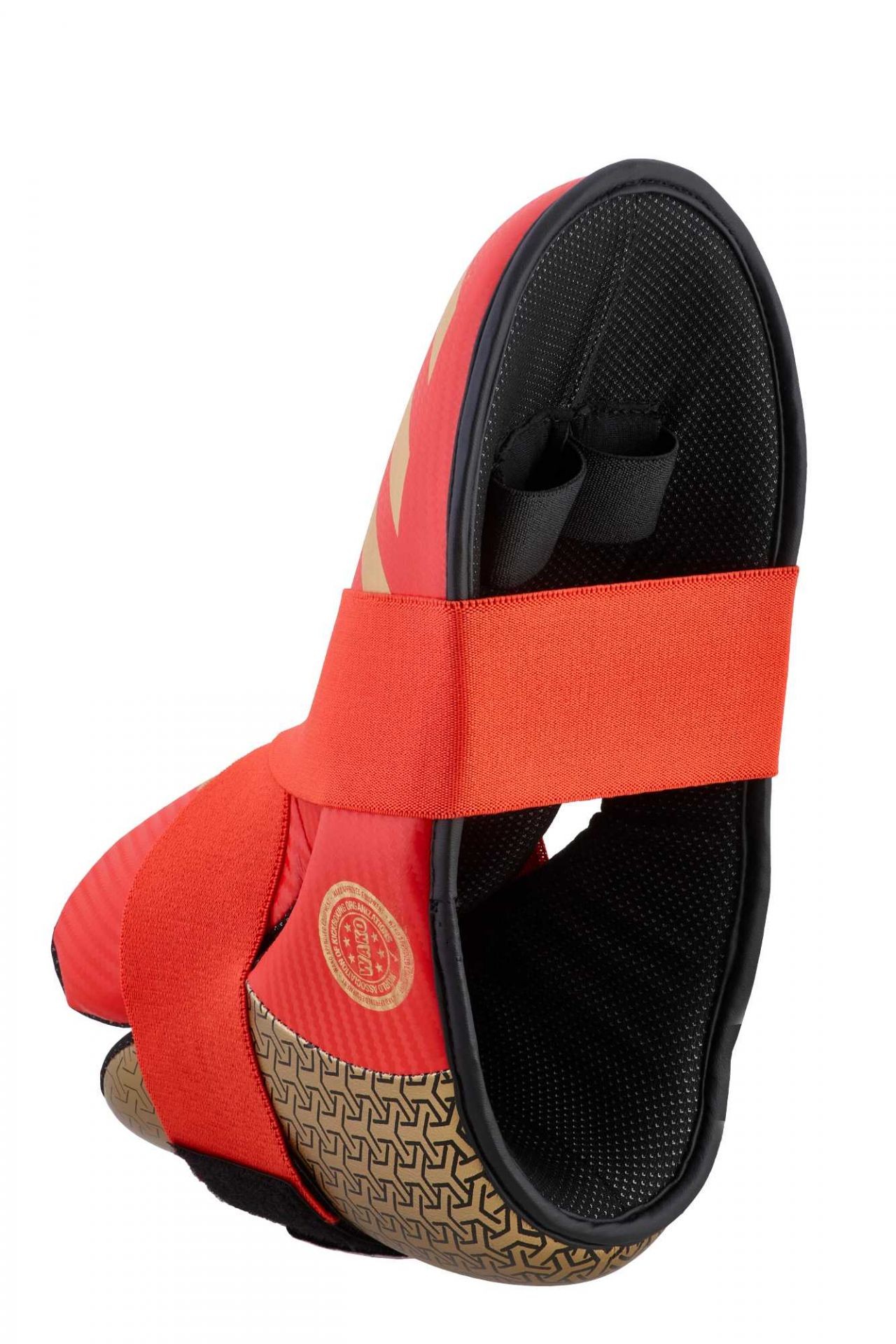 adidas Pro Kickboxing voetbescherming rood/goud, adiKBB300HD